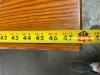 DESCRIPTION: 42" X 30" HARDWOOD TABLE W/ BASE. ADDITIONAL INFORMATION TAKEN APART SIZE 42" X 30" LOCATION: BAY 6 QTY: 1 - 5