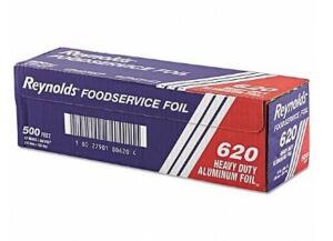 DESCRIPTION (2) REYNOLDS HEAVY DUTY ALUMINUM FOIL ROLL BRAND/MODEL PRP620 ADDITIONAL INFORMATION ALUMINUM/RETAILS AT $58.75 EACH SIZE 12" X 500'L THIS