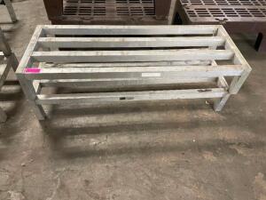 DESCRIPTION: (2) 48" X 18" ALUMINUM DUNNAGE RACKS SIZE 48" X 18" X 72" LOCATION: BAY 6 THIS LOT IS: SOLD BY THE PIECE QTY: 2