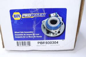 DESCRIPTION (2) NAPA PROFORMER FRONT WHEEL HUB ASSEMBLY BRAND/MODEL PBR930304 ADDITIONAL INFORMATION FITS: 99-08 SILVERADO & YUKON/RETAILS AT $132.02