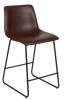 DESCRIPTION (2) FLASH FURNITURE COUNTER BARSTOOLS BRAND/MODEL 2-ET-ER18345-24-DB-GG ADDITIONAL INFORMATION LEATHER-SOFT/DARK BROWN/RETAILS AT $67.46 E