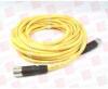 DESCRIPTION (3) TURCK CORDSET BRAND/MODEL CSM CKM 19-19-10 ADDITIONAL INFORMATION YELLOW/MALE STRAIGHT TO FEMALE STR/RETAILS AT $137.09 EACH SIZE 32.8