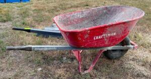 DESCRIPTION: WHEEL BARROW BRAND/MODEL: CRAFTSMAN LOCATION: SPACE CENTER QTY: 1