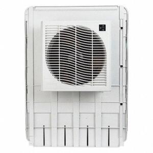 DESCRIPTION: (1) INDOOR-OUTDOOR WINDOW EVAPORATIVE COOLER BRAND/MODEL: MASTERCOOL #MCP44 INFORMATION: 3-SPEED/WHITE/3,200 CFM/COOLS UP TO 1,600 SQ-FT