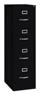 DESCRIPTION (1) HIRSH VERTICAL FILE CABINET BRAND/MODEL 17892 ADDITIONAL INFORMATION BLACK/4-DRAWER/RETAILS AT $252.99 SIZE 52"H X 15"W X 22"D THIS LO