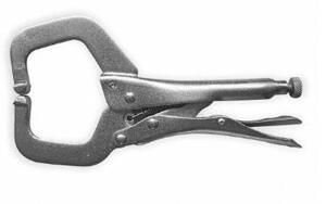 DESCRIPTION (3) WESTWARD LOCKING C-CLAMPS BRAND/MODEL 2FDD1 ADDITIONAL INFORMATION NICKEL-PLATED/CLAMPING FORCE: 900 LB/RETAILS AT $19.82 EACH SIZE 11