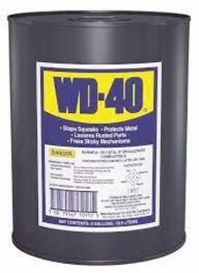 DESCRIPTION (1) GENERAL PURPOSE LUBRICANT BRAND/MODEL WD-40 #20JY67 ADDITIONAL INFORMATION RETAILS FOR $153.49 SIZE 5 GAL THIS LOT IS ONE MONEY QTY 1