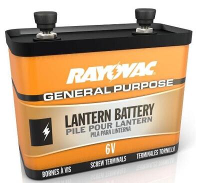 DESCRIPTION (2) PACKS OF (6) RAYOVAC GENERAL PURPOSE LANTERN BATTERY BRAND/MODEL 918 ADDITIONAL INFORMATION 6V/SCREW TERMINAL/RETAILS AT $53.70 PER PK