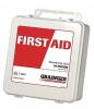 DESCRIPTION (2) GRAINGER FIRST AID KIT BRAND/MODEL 59444 ADDITIONAL INFORMATION 50-PEOPLE PER KIT/204-COMPONENTS/RETAILS AT $80.77 EACH SIZE 2.75"H X