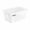 DESCRIPTION: (6) BRUTE GRIP-N-GO STORAGE TUBS BRAND/MODEL: RUBBERMAID #1MDC3 INFORMATION: WHITE RETAIL$: $49.51 EA SIZE: 14 GAL QTY: 6