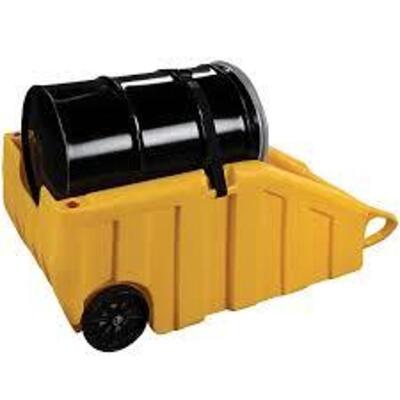 DESCRIPTION: (1) DRUM CONTAINMENT DOLLY BRAND/MODEL: EAGLE INFORMATION: YELLOW RETAIL$: $779.00 EA SIZE: TO MOVE 55 GAL DRUMS QTY: 1