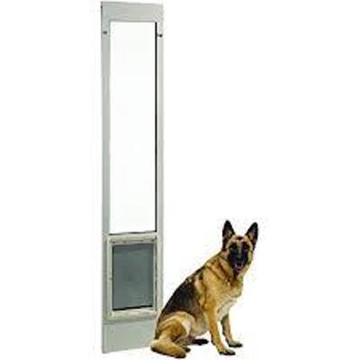 DESCRIPTION: (1) PET PATIO DOOR BRAND/MODEL: IDEAL FAST FIT INFORMATION: WHITE RETAIL$: $144.00 EA SIZE: 77-5/8" X 80-3/8" QTY: 1