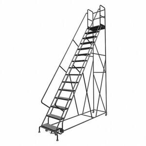 DESCRIPTION: (1) ROLLING LADDER - NEEDS ASSEMBLY BRAND/MODEL: TRI-ARC #25NW91 INFORMATION: GRAY RETAIL$: $2278.55 EA SIZE: 150"H 30"D 24"W QTY: 1