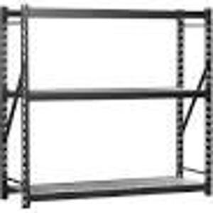 DESCRIPTION: (1) BULK STORAGE RACK BRAND/MODEL: EDSAL #7224PRBWWD3 RETAIL$: $555.99 EA SIZE: 72" X 24" QTY: 1