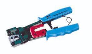 DESCRIPTION: (1) RATCHET TELEMASTER MODULAR PLUG CRIMP TOOL BRAND/MODEL: IDEAL #5LH82 INFORMATION: BLUE RETAIL$: $73.43 EA QTY: 1