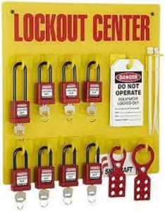 DESCRIPTION: (1) LOCKOUT STATION BRAND/MODEL: ABILITYONE / SKILCRAFT #52ND82 INFORMATION: YELLOW RETAIL$: $209.80 EA SIZE: 27 COMPONENTS, 3 PADLOCKS 3