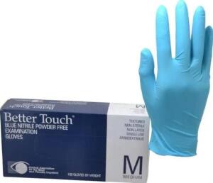 DESCRIPTION (3) PACKS OF (100) ABILITY ONE DISPOSABLE GLOVES BRAND/MODEL 651500NIB0237 ADDITIONAL INFORMATION BLUE/POWDER-FREE/RETAILS AT $37.03 PER P