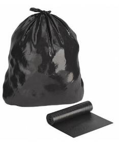 DESCRIPTION (1) PACK OF (50) TOUGH GUY RECYCLED MATERIAL TRASH BAG BRAND/MODEL 31DK61 ADDITIONAL INFORMATION BLACK/CORELESS ROLL/RETAILS AT $72.00 PER