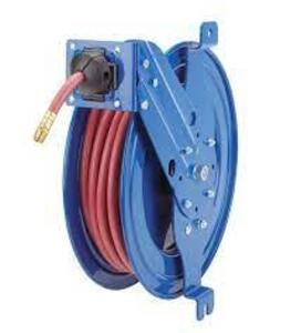 DESCRIPTION: (1) SPRING RETRACTABLE HOSE REEL BRAND/MODEL: COXREELS #EZ-SGA7-L350 INFORMATION: BLUE RETAIL$: $450.95 EA SIZE: 50' QTY: 1