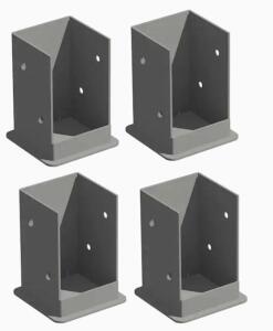 DESCRIPTION (1) PACK OF (4) VITA BOLT-DOWN BRACKET SYSTEM BRAND/MODEL VA80205 ADDITIONAL INFORMATION 13-GAUGE GALVANIZED STEEL/RETAILS AT $82.01 PER P