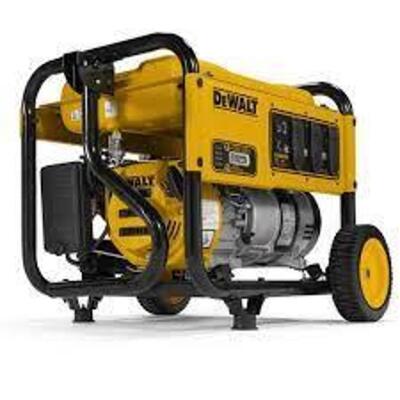 DESCRIPTION: (1) MANUAL START GAS-POWERED PORTABLE GENERATOR BRAND/MODEL: DEWALT #DXGNR4000 INFORMATION: YELLOW RETAIL$: $697.00 EA QTY: 1