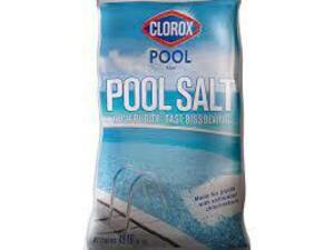 DESCRIPTION: (1) BAG OF POOL SALT BRAND/MODEL: CLOROX RETAIL$: $7.68 EA SIZE: 40 LB QTY: 1