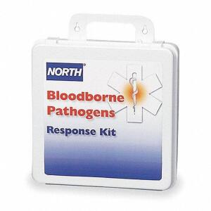 DESCRIPTION: (2) BLOODBORNE PATHOGENS RESPONSE KIT BRAND/MODEL: NORTH #1N734 INFORMATION: WHITE RETAIL$: $60.18 EA QTY: 2