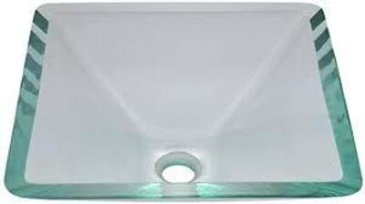 DESCRIPTION: (1) GLASS VESSEL SINK BRAND/MODEL: 603-CRYSTAL RETAIL$: $109.61 EA SIZE: MUST COME INSPECT 16.5X16.5 X 5-7/8X3/4 QTY: 1