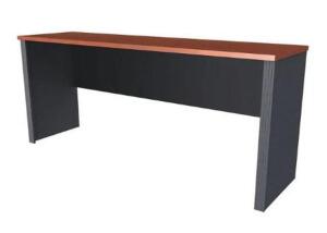 DESCRIPTION (1) BESTAR CREDENZA BRAND/MODEL 99612-1139 ADDITIONAL INFORMATION BORDEAUX & GRAPHITE/MELAMINE/RETAILS AT $156.95 SIZE 23.4" X 71.1" X 30.