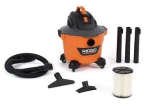 DESCRIPTION (1) RIDGID WET & DRY VACUUM BRAND/MODEL HD09001 ADDITIONAL INFORMATION HP: 4.25/CAPACITY: 9 GAL/RETAILS AT $89.96 SIZE 9 GAL THIS LOT IS O