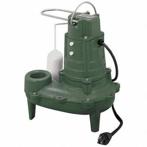 DESCRIPTION: (1) SEWAGE EJECTOR PUMP BRAND/MODEL: ZOELLER #2P552 RETAIL$: $626.33 EA SIZE: 1/2, 110V AC, Vertical Float, 85 gpm Flow Rate @ 10 Ft. of