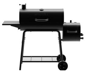 DESCRIPTION (1) NEXGRILL BARREL CHARCOAL GRILL-SMOKER BRAND/MODEL 810-0029 ADDITIONAL INFORMATION 741 SQ-IN GRILL SPACE/BLACK/RETAILS AT $149.00 SIZE