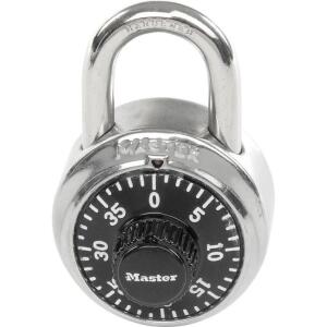 DESCRIPTION (1) PACK OF (50) MASTER LOCK COMBINATION PADLOCK BRAND/MODEL 1525STK ADDITIONAL INFORMATION KEY ACCESS: 1 CONTROL KEY/SILVER/RETAILS AT $2