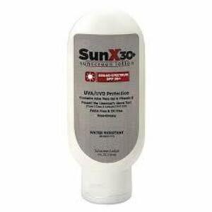 DESCRIPTION: (6) BOTTLES OF SUNSCREEN LOTION BRAND/MODEL: SUNX30+ #1PBT3 RETAIL$: $10.00 EA SIZE: 4 OZ QTY: 6