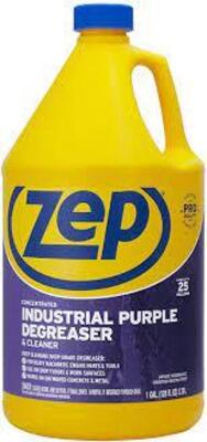 DESCRIPTION: (2) CONCENTRATED INDUSTRIAL PURPLE DEGREASER BRAND/MODEL: ZEP #ZU0856128 RETAIL$: $30.00 EA SIZE: 1 GALLON QTY: 2