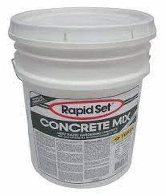 DESCRIPTION: (2) CONCRETE MIX BRAND/MODEL: RAPID SET #15F527 INFORMATION: GRAY COVERAGE 3 SQ FT @2IN RETAIL$: $60.00 EA SIZE: 60 LB QTY: 2