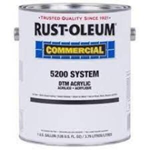 DESCRIPTION: (1) DTM ACRYLIC BRAND/MODEL: RUST-OLEUM #5200 INFORMATION: BLACK RETAIL$: $80.00 EA SIZE: 1 GALLON QTY: 1