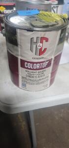 DESCRIPTION: (1) SOLVENT BASED SOLID COLOR CONCRETE SEALER BRAND/MODEL: COLORTOP H&C EXTERIOR INFORMATION: GREY RETAIL$: $50.00 EA SIZE: 1 GALLON QTY: