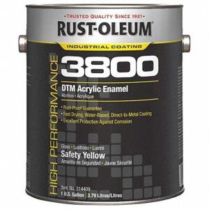 DESCRIPTION: (1) ACRYLIC ENAMEL COATING BRAND/MODEL: RUST-OLEUM #454H21 INFORMATION: SAFETY YELLOW RETAIL$: $85.58 EA SIZE: 1 GALLON QTY: 1