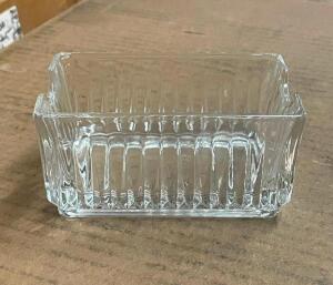 (36) - CT. BOX OF GLASS CONDIMENT ORGANIZERS