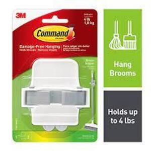 DESCRIPTION (2) CASES OF APPROX (10) DAMAGE FREE BROOM GRIPPER HOOK BRAND/MODEL 3M COMMAND ADDITIONAL INFORMATION RETAILS FOR $13.04 EA SIZE 4LB CAP T