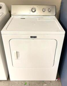 DESCRIPTION: MAYTAG 7.0 CU FT ELECTRIC DRYER-WHITE BRAND/MODEL: MAYTAG MEDC215EW INFORMATION: GOOD CONDITION RETAIL$: $579.00 SIZE: 7.0 CU FT LOCATION