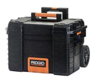 DESCRIPTION (1) PRO GEAR CART TOOL BOX BRAND/MODEL RIDGID ADDITIONAL INFORMATION RETAILS FOR $80.00 SIZE 22 IN THIS LOT IS ONE MONEY QTY 1