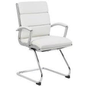 DESCRIPTION: (1) OFFICE EXECUTIVE CHAIR WITH ARMS BRAND/MODEL: BOSS #B9479-WT INFORMATION: WHITE RETAIL$: $256.49 EA QTY: 1