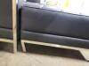 DESCRIPTION: (1) LOVESEAT WITH OTTOMANS BRAND/MODEL: FLASH FURNITURE #ZB-IMAG-BK-GG INFORMATION: BLACK RETAIL$: $1500.00 TOTAL SIZE: 4-PIECE QTY: 1 - 4