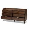 DESCRIPTION: (1) LENA MID-CENTURY MODERN DRESSER BRAND/MODEL: BAXTON STUDIO #LV4COD4231WI INFORMATION: CHESTNUT BROWN RETAIL$: $398.28 EA QTY: 1