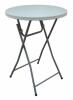 DESCRIPTION (1) GRAINGER FOLDING COCKTAIL TABLE BRAND/MODEL 12F622 ADDITIONAL INFORMATION WHITE/BULLNOSE/LOAD RATING: 300 LB/RETAILS AT $69.26 SIZE 44