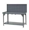 DESCRIPTION: (1) WORKBENCH WITH PEGBOARD BACKING BRAND/MODEL: DURHAM #43180207 INFORMATION: STEEL RETAIL$: $1337.63 EA SIZE: 72"W 30"D 47"H QTY: 1