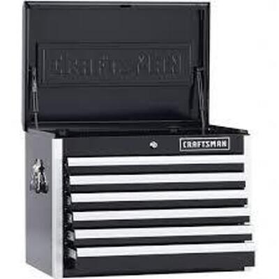 DESCRIPTION: (1) TOOL BOX BRAND/MODEL: CRAFTSMAN INFORMATION: BLACK RETAIL$: $459.98 EA SIZE: 5 DRAWER QTY: 1