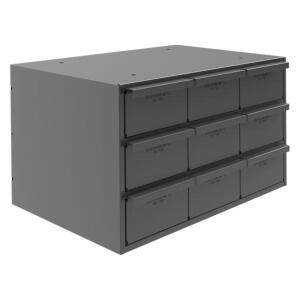 DESCRIPTION: (1) 9 DRAWER STORAGE UNIT BRAND/MODEL: DURHAM MFG #3KP97 INFORMATION: GRAY RETAIL$: $112.16 EA SIZE: 17-1/4" X 12-1/4" X 11" QTY: 1